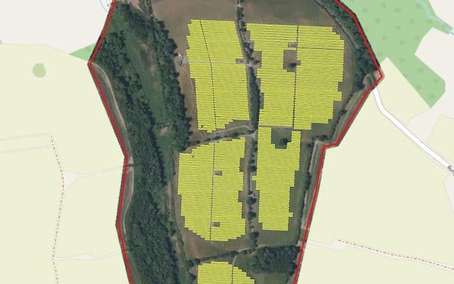 Detected rooftop solar panels